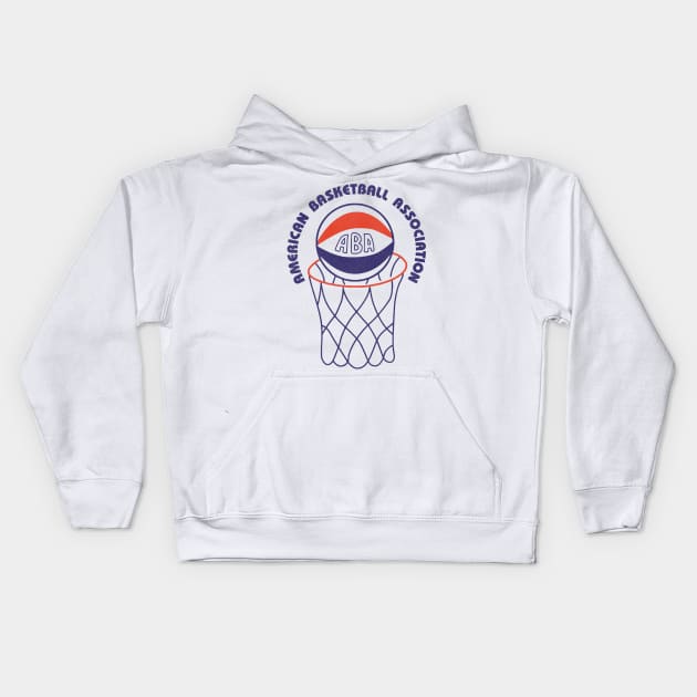 Defunct ABA American Basketball Association Kids Hoodie by Defunctland